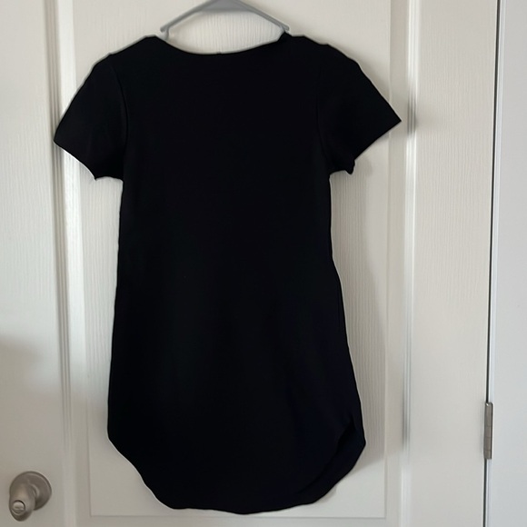 A’gaci AGACI bodycon black mini dress short sleeve Sz Small - Picture 5 of 8